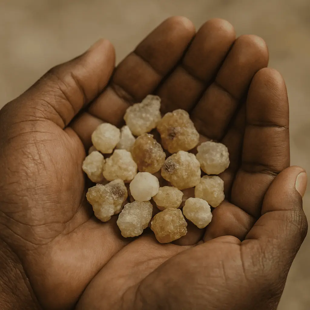 holding frankincense